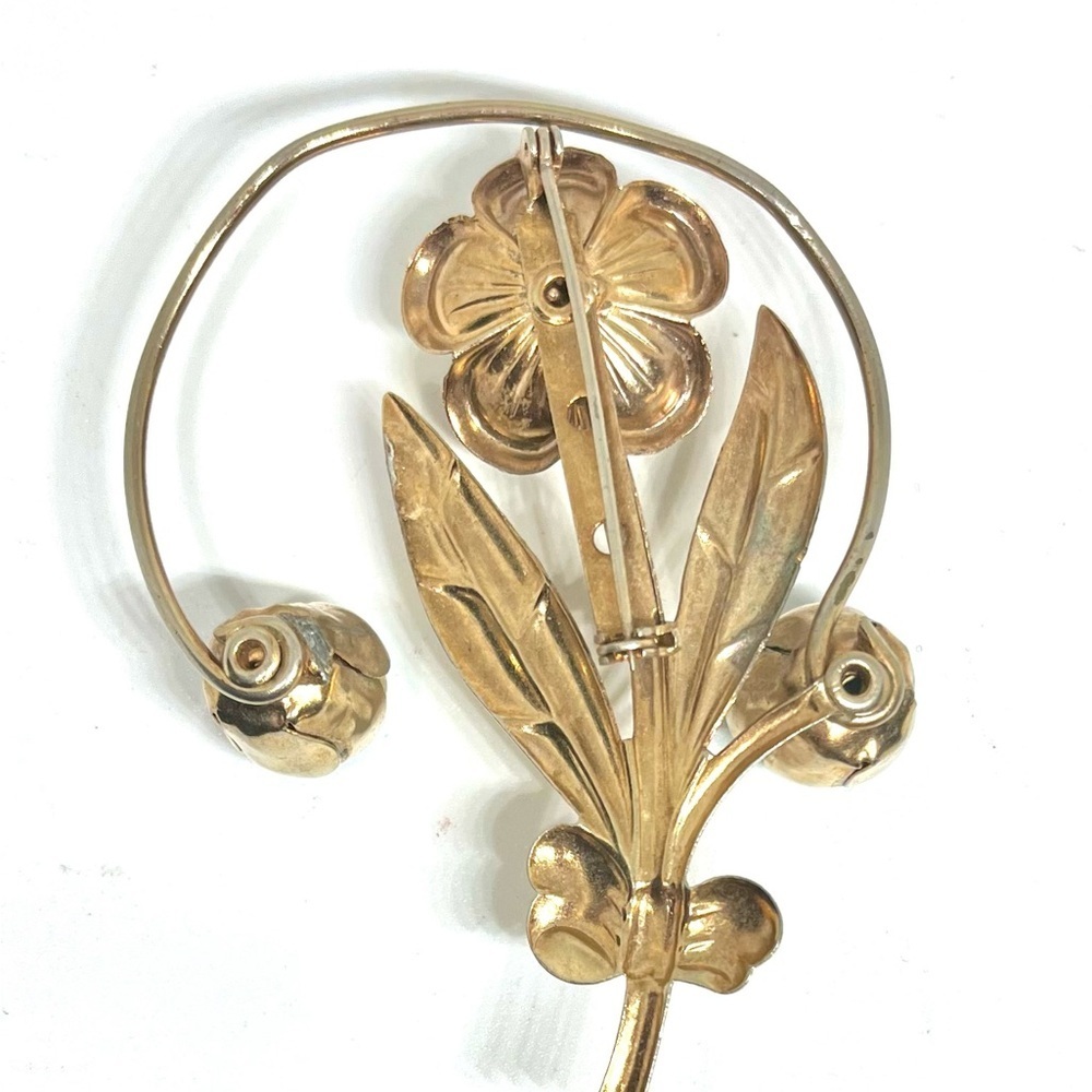 Vintage Floral Brooch - Picture 2 of 2